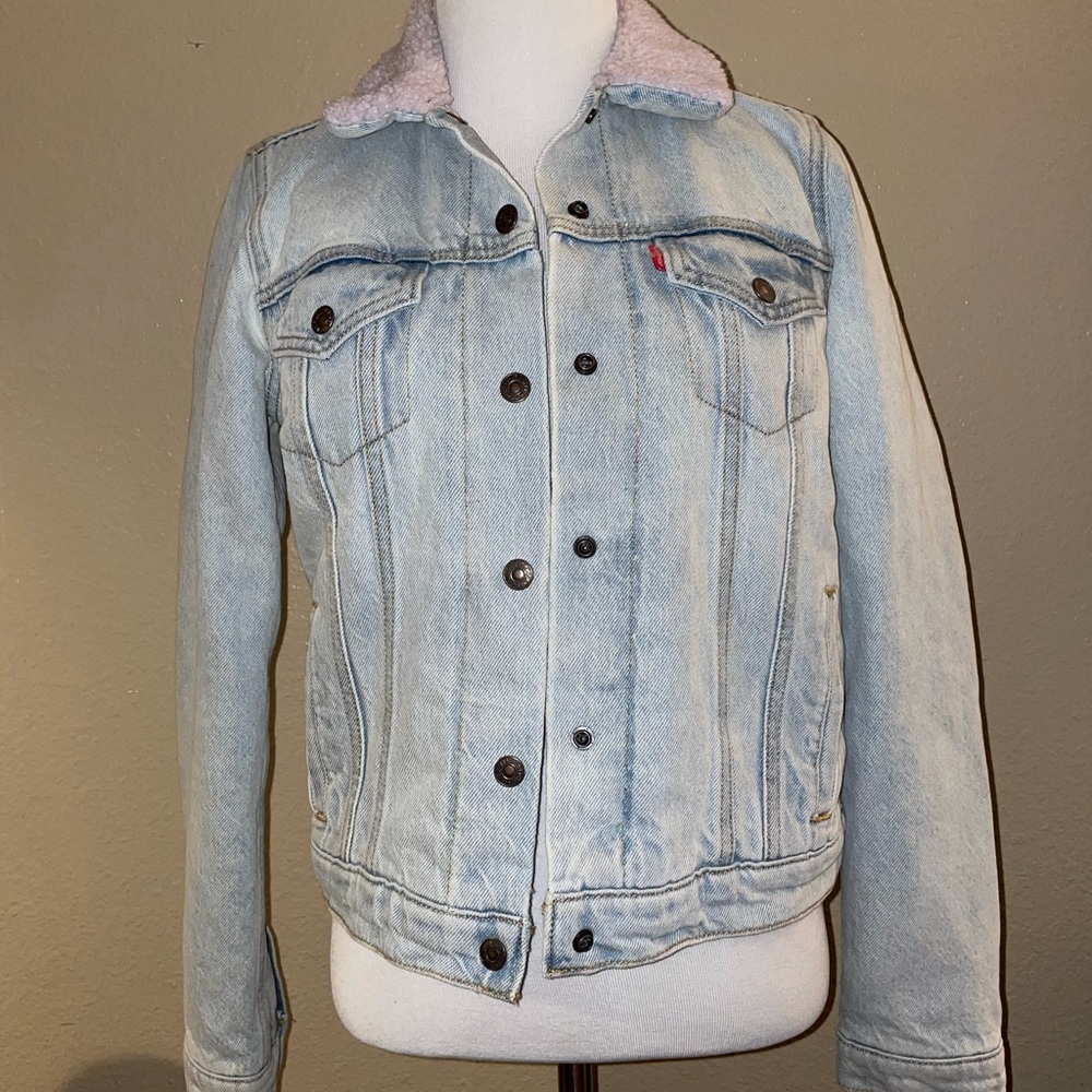 Levi's Lavender Sherpa Lined Jean Jacket |